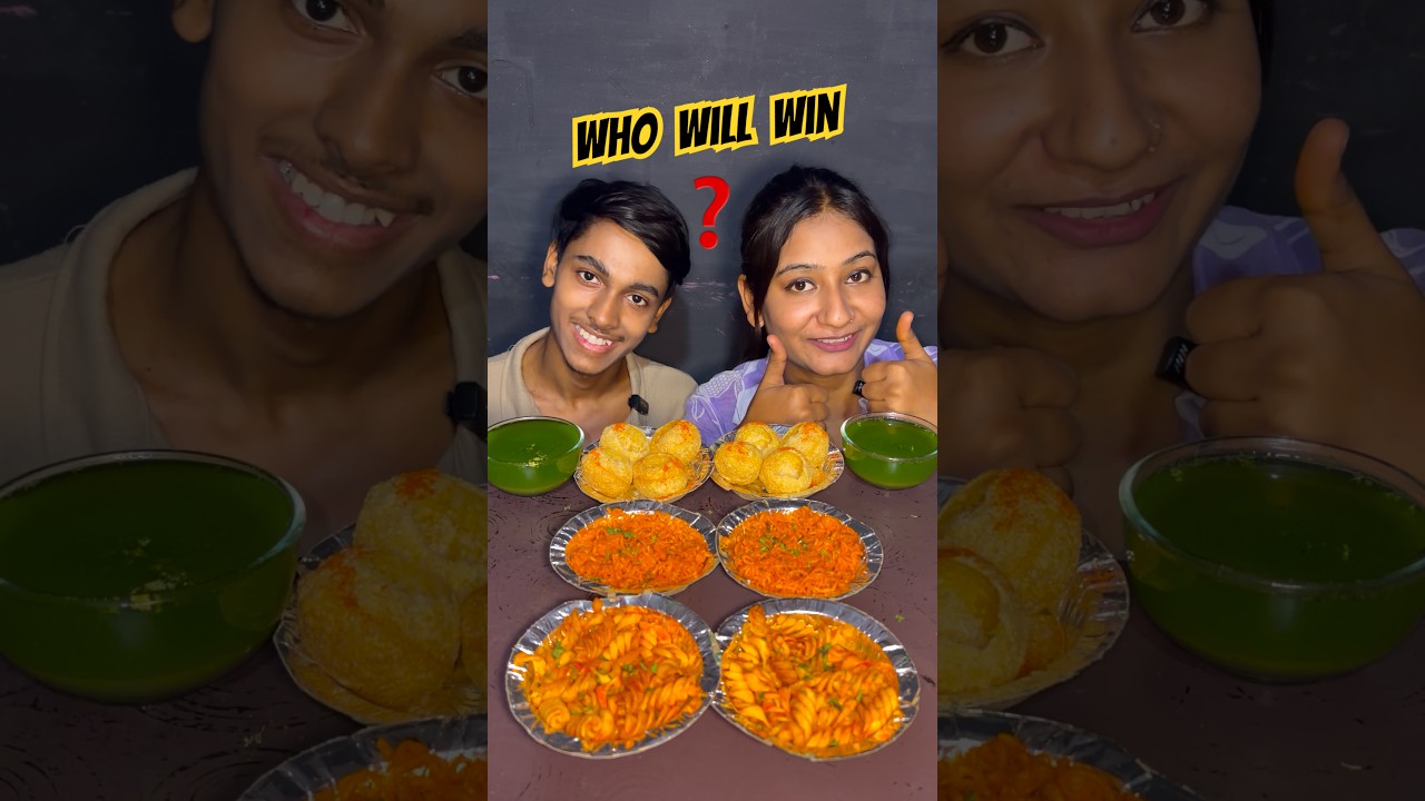 Street Food Eating Challenge | #shorts #ytshorts #chillipanipuri #foodie #maggi #pasta #ashortaday
