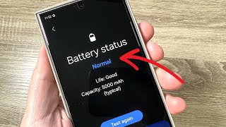 How to Check BATTERY STATUS on Samsung Galaxy S24