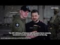 Unbelievable Footage: Zelensky Visits Ruined Frontline Near Bakhmut!