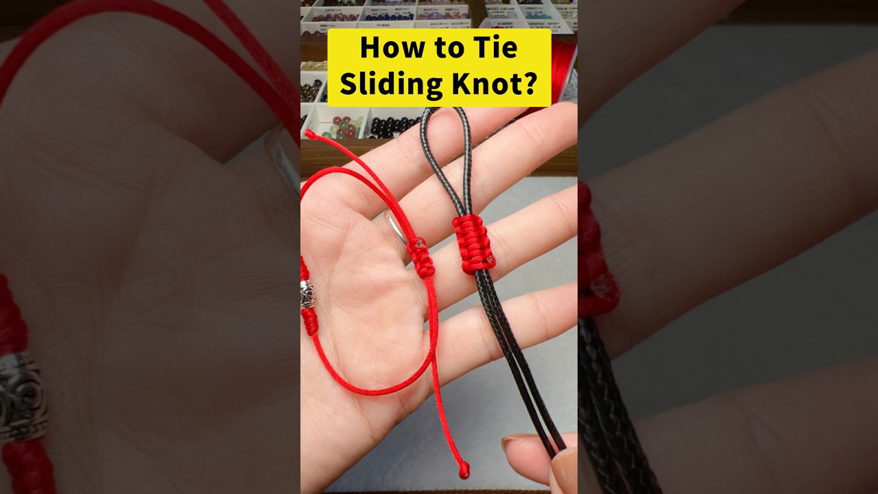 How to Tie Adjustable Sliding Knot (Step by step tutorial) #howto