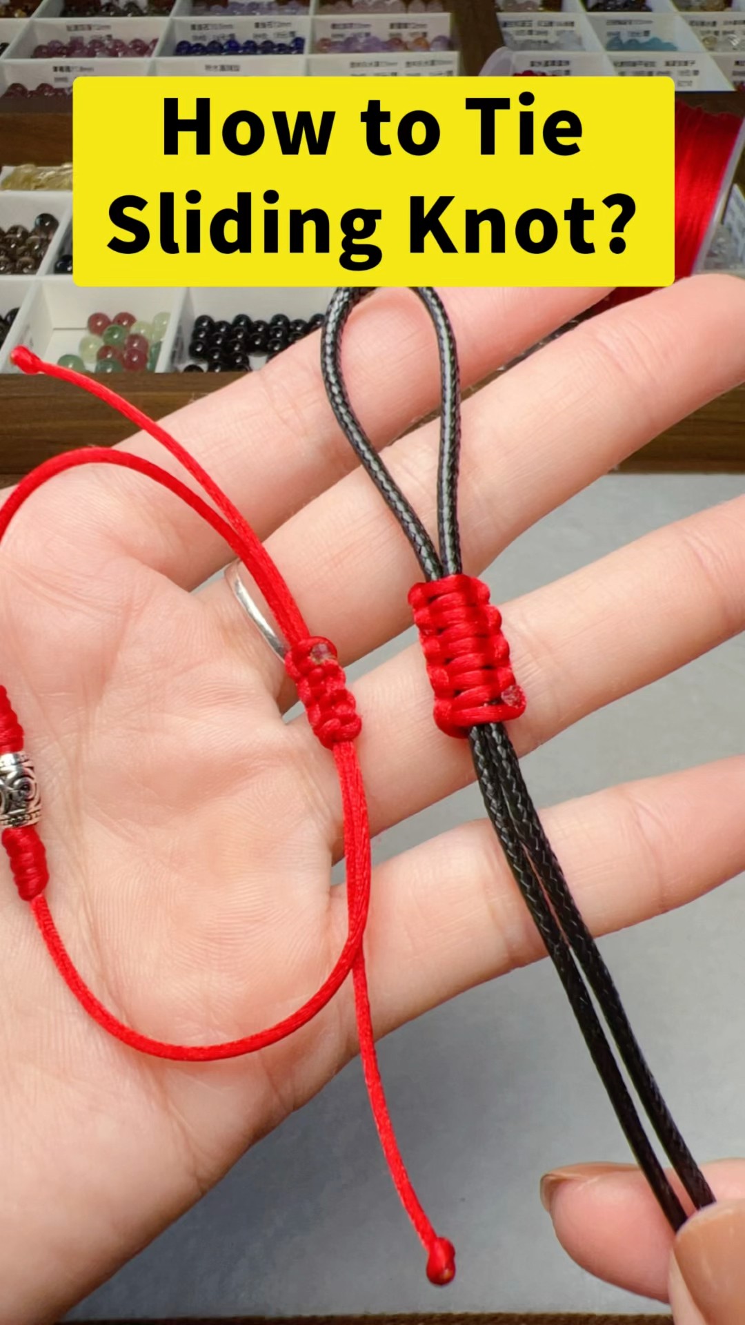 How to Tie Adjustable Sliding Knot (Step by step tutorial) #howto