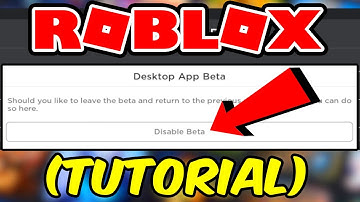 DISABLE ROBLOX DESKTOP APP BETA (TUTORIAL)