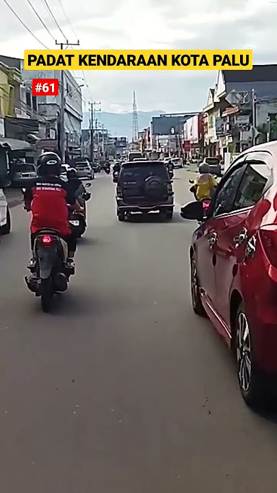 padat kendaraan di kota palu. #viral #palu #vlog