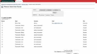 Blackboard 7 - How to Remove a Student from a Class