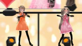 【UTAU+MMD】ハッピーシンセサイザ【白鐘ヒヨリ・白鐘ヒカリ】