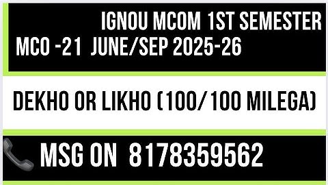 Mco 21 solved assignment 2025-26 | mco 21 solved assignment 2025 in English | managerial Economics