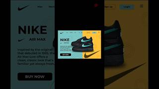 Nike Landing page Design  UI UX Design #webdesign #figma #figmadesign #landingpage