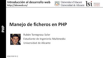 PHP: manejo de ficheros