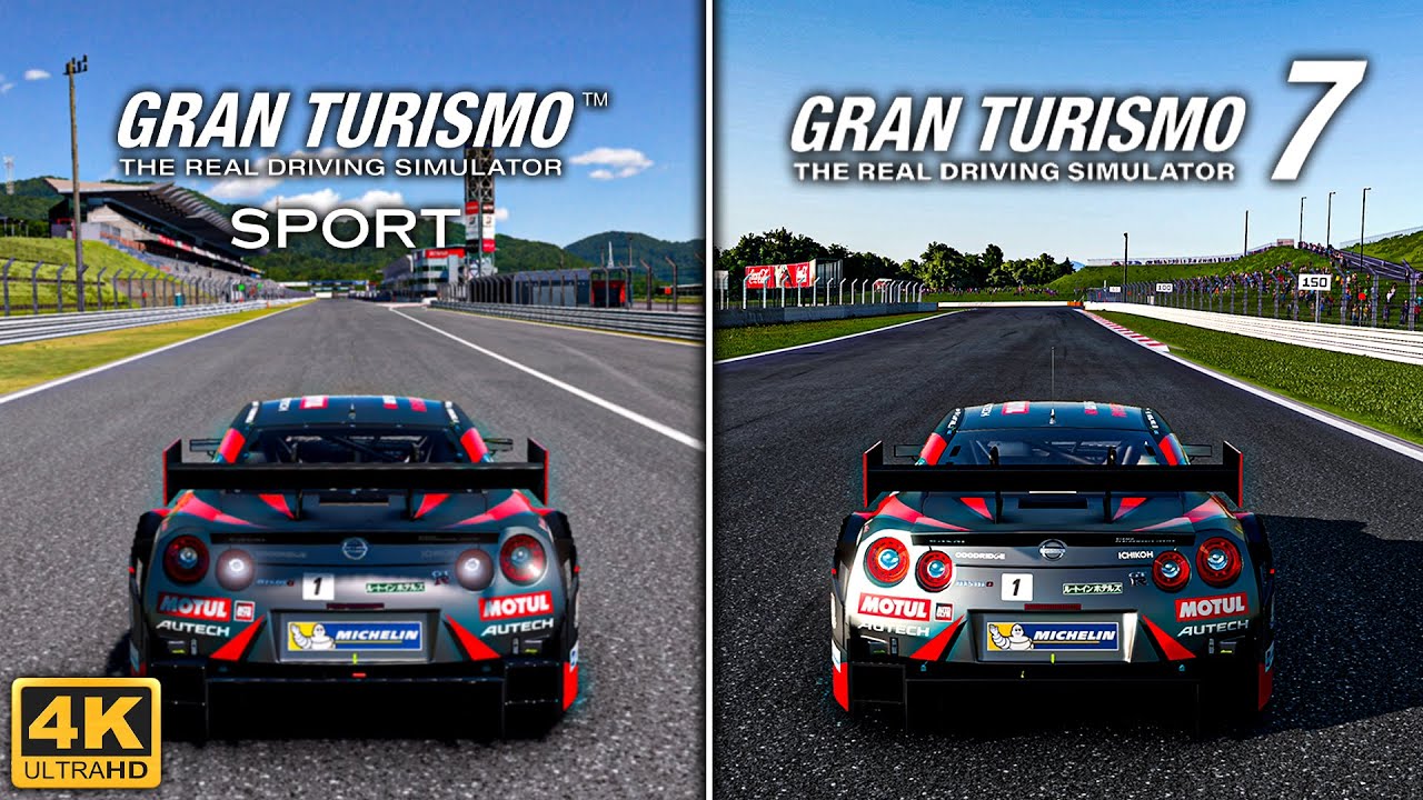 Gran Turismo 7 vs GT Sport - Direct Graphics Comparison (PS5 4K 60FPS) 