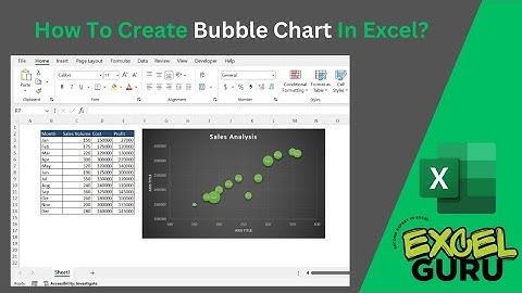 How to make a bubble chart in excel?