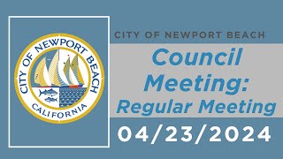 City of Newport Beach Joint Council & Finance Meeting May 28, 2024