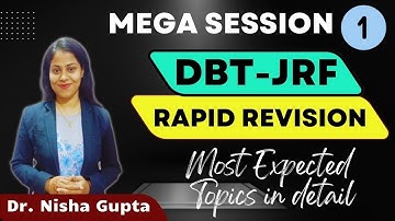 BET 2024 Crash Course: Mega Sessions | DBT-JRF MCQs || Biodotcom ||