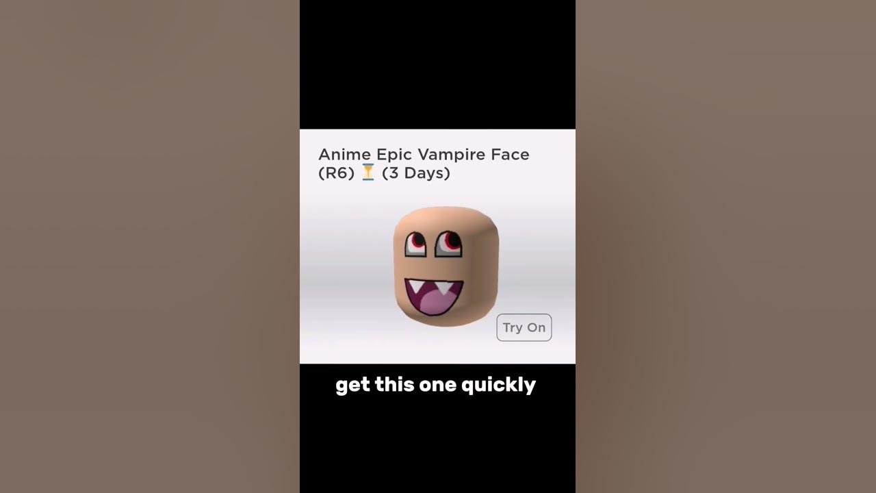 How did he got the 'Epic Face' AFTER 'Epic Vampire Face'? Is it still  possible to get? : r/roblox
