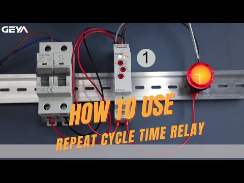 [03] How to use repeat cycle (starting off) time relay GRT8-M1 C-mode | Geya Electric