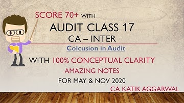 Free Audit Class 17 - Audit Flow Chart - Overview about how conclusion for opinion is made in Audit