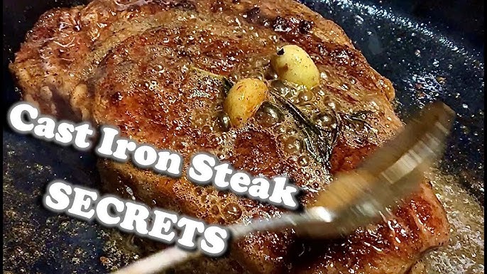 Perfect Cast Iron Steak {Herb Butter Basted!} - Plays Well With Butter