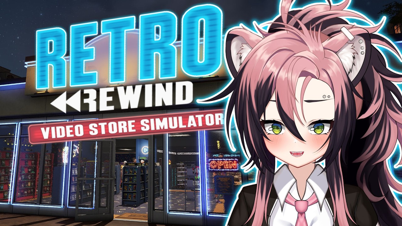 【 Retro Rewind 】 Hanging Out at the Video Store【 Punk Badger VTuber 】