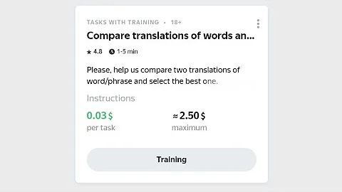 Compare translations of words and phrases [tr-en]| yendex toloka| your point.