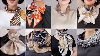 Scarf styles for girls. Neck scarf styles. New scarf styles.