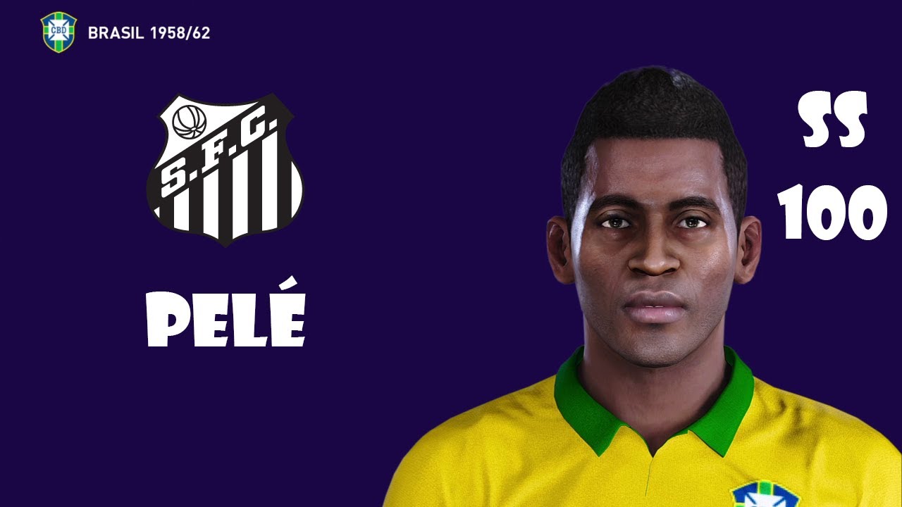 Pelé eFootball PES Face Build Stats