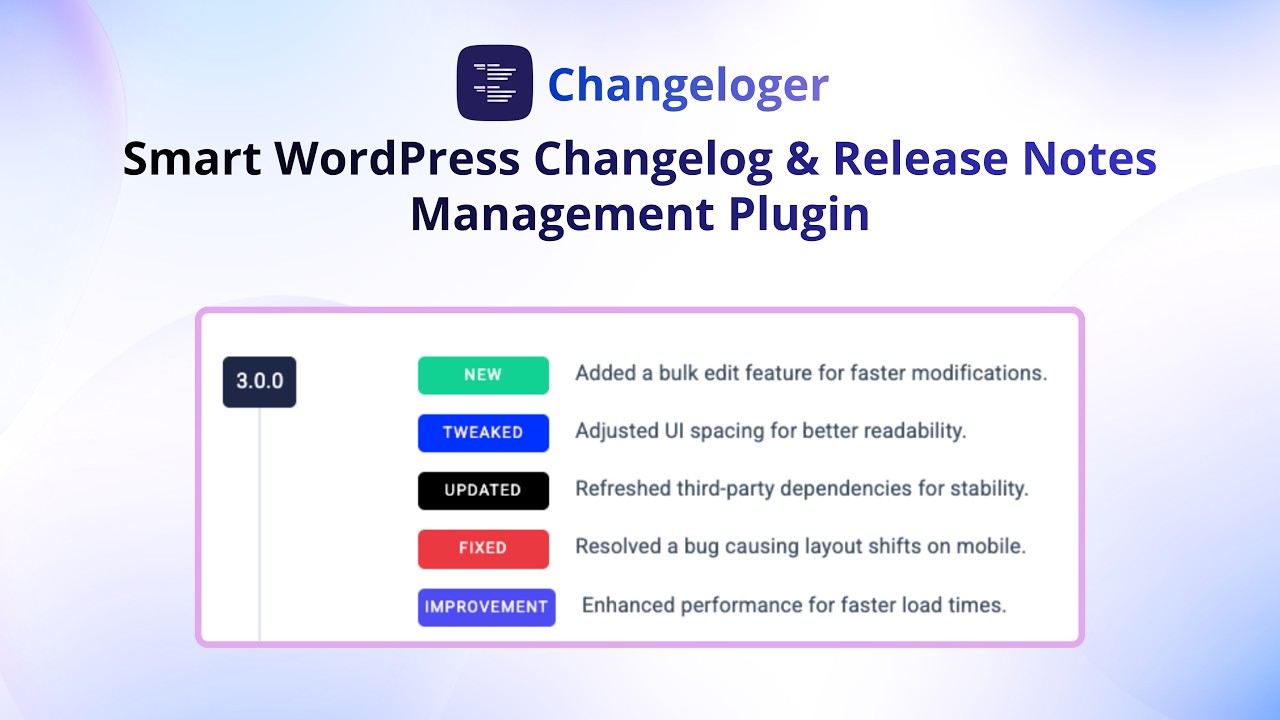 Changeloger: Smart Release Notes & Changelog Manager - YouTube