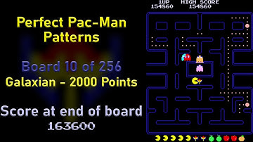 Perfect Pac-Man Patterns - Board 10 of 256 - 2nd Galaxian