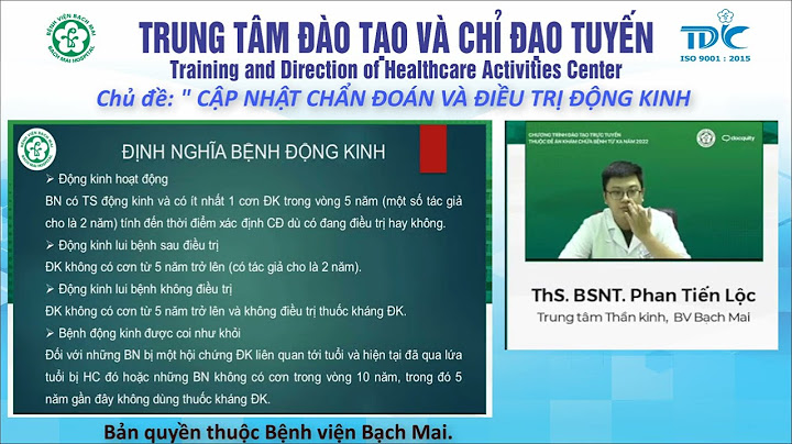 Hướng dẫn chẩn đoán và điều trị bệnh động kinh