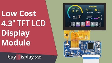 Low Cost LCD Display 4.3 inch Arduino SPI I2C TFT Touchscreen 800x480