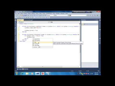 How to make Dictionary With Visual Studio 20101