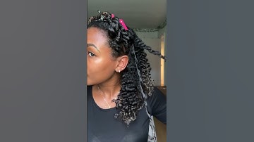 3-strand vs 2-strand twistout #naturalhair #curlyhair #twist