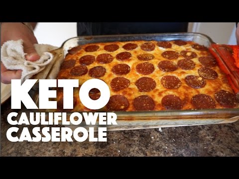 Keto Cauliflower Casserole - keto casserole - ketogenic recipes - keto diet - paleo diet