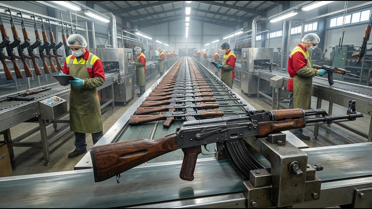 Inside the AK-47 Factory: From Steel to Legendary Soviet Rifle (Full Process)