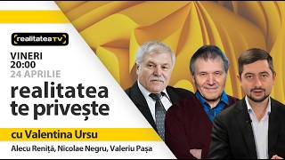 Alecu Reniță, Nicolae Negru și Valeriu Pașa, invitați la emisiunea „Realitatea te privește”