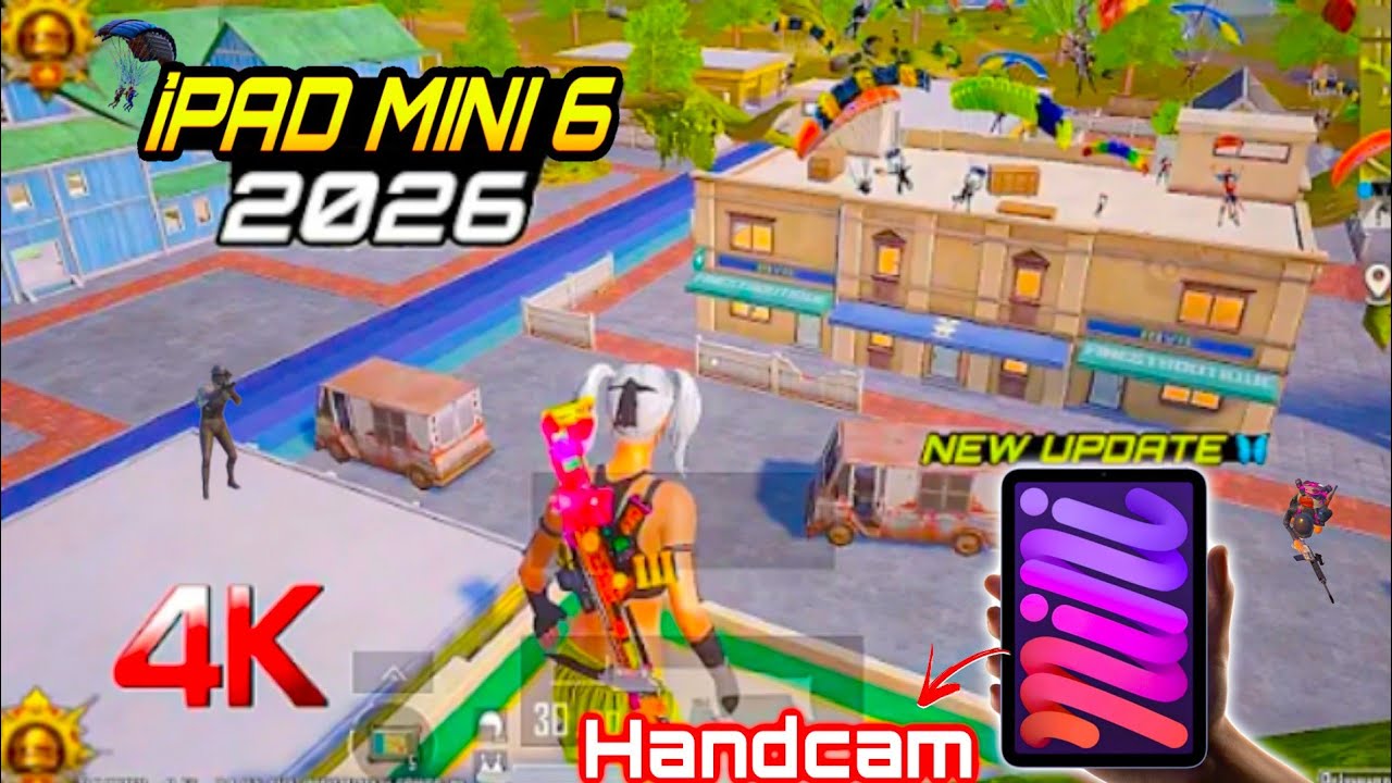 iPAD MINI 6 PUBG|BGMI TEST 2026🔥Smooth + Extreme 5 Finger Handcam😍 ...