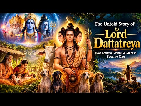 The Untold Story of Lord Dattatreya | How Brahma, Vishnu & Mahesh Became One #godvideo 