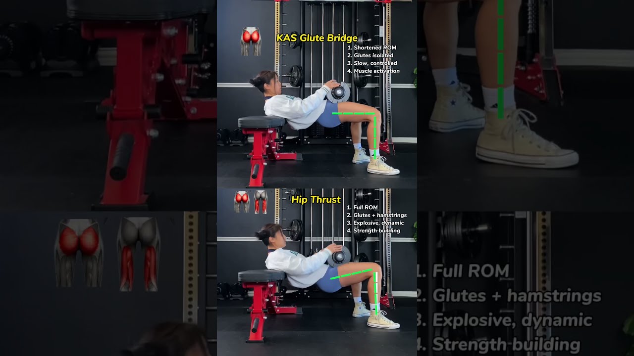 KAS GLUTE BRIDGE VS HIP THRUST Know The Difference