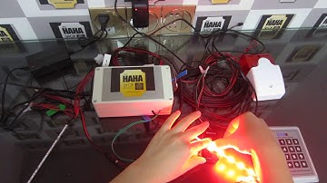 Escape room prop: Lazer maze with keypad prop