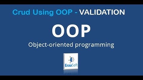 crud using oop in php - #4 - validation