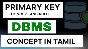Primary Key Concept in Tamil|DBMS| Concept for Tamil|Pridetech