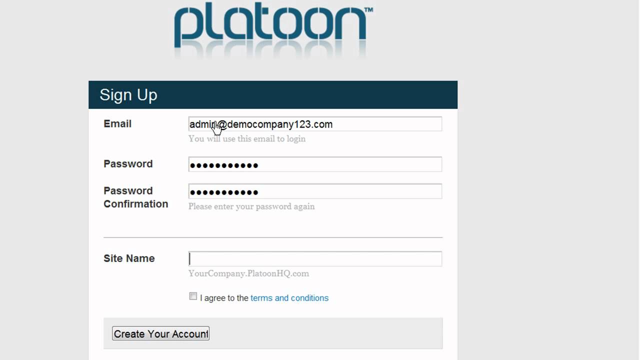 How to Sign Up to Platoon Rostering Application - YouTube