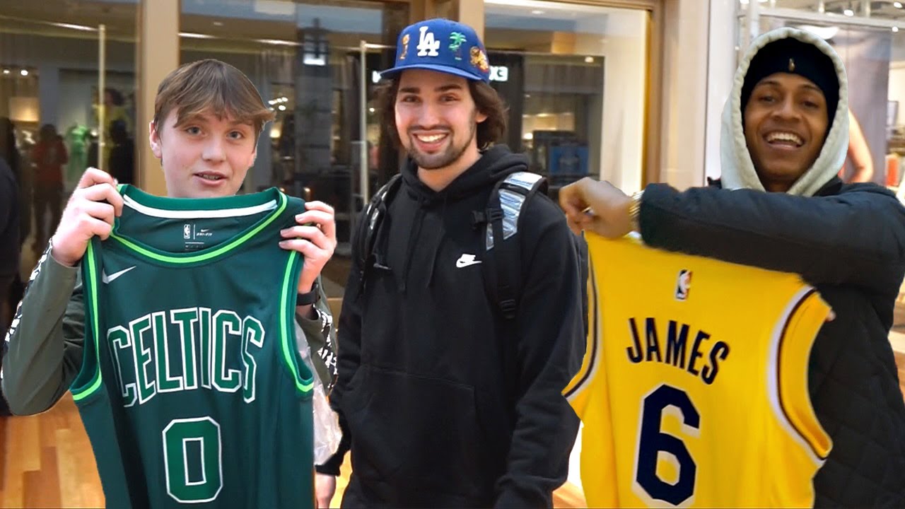 Giving Kids Free NBA Jerseys! YouTube