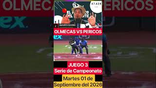 Olmecas vs Pericos EN VIVO - ¡Batalla Épica Juego 3! #pericosdepuebla #olmecasdetabasco #lmb