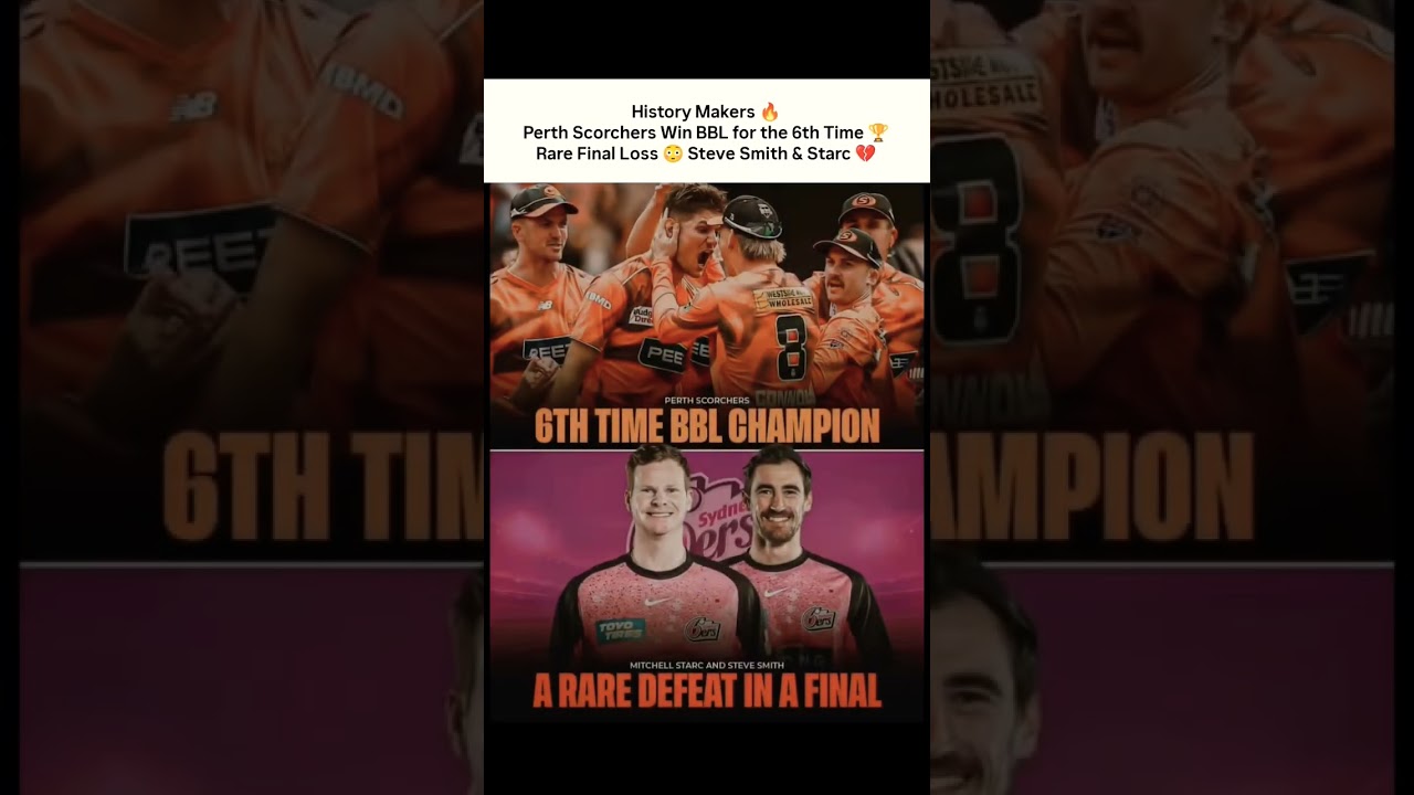 Unstoppable 🥶 | Perth Scorchers Win Their 6th BBL Title 🏆🔥 