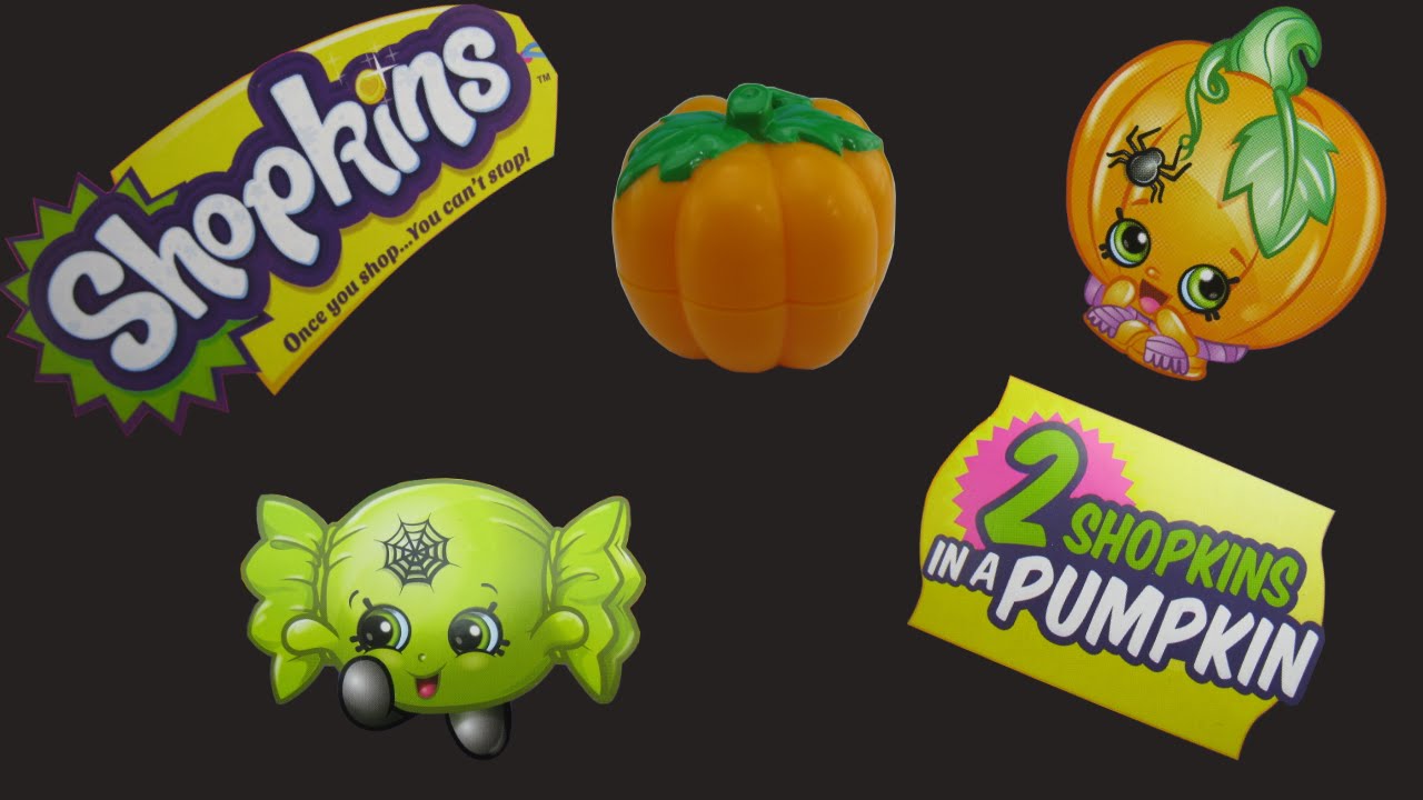 🎃🎃 SHOPKINS HALLOWEEN Pumpkin Surprises Glow in the Dark Toys for Kids