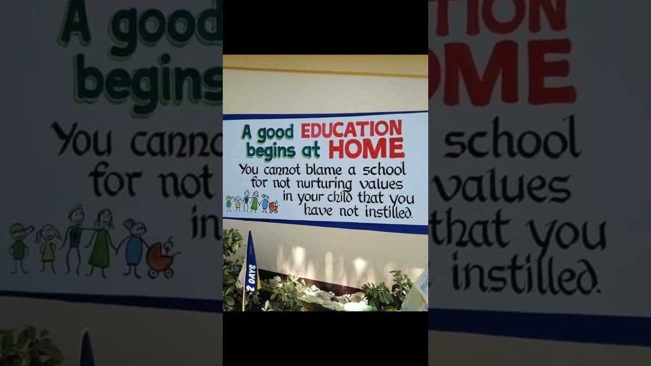A Good Education Begins at Home YouTube