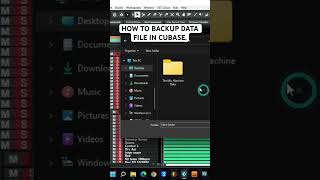 How To Backup Your Data File In Cubase… #musicproducer #audioengineer  #mixproduction #cubase