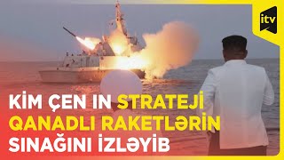 Kim Çen In Strateji Qanadlı Raketlərin Sınağını Izləyib Şimali Koreya