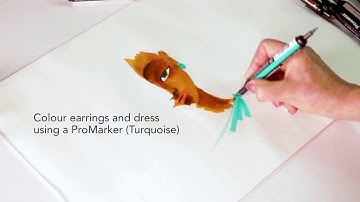 How to colour a dark skin tone with ProMarkers & BrushMarkers