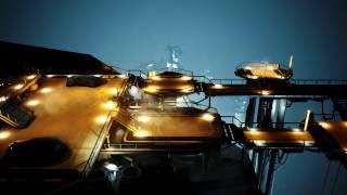 Futuristic Modular Top-Down Rooftop for UE4