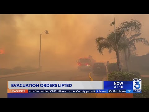 Norte Fire evacuation orders lifted for Orange County residents